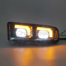 LED DRL Fog Lamp for Lexus LX 470 J100 1998-2007 Daytime Running Light Assembly Dynamic Turn Signal Light Car Driving Indicator