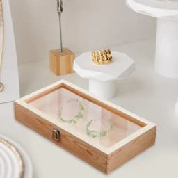 Wood Specimen Display Case Butterfly Frame Case Earrings Rings Necklaces Organizer Holder Display Case Specimen Showcase With