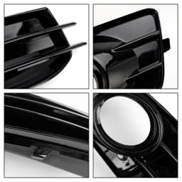 Artudatech Front Lower Bumper Grille Fog Light Cover Fit for Audi A3 8P S-Line 2009-2012
