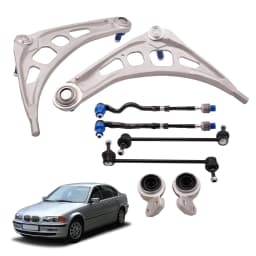 Front End Suspension Control Arm Wishbone Ball Joints Bushing Kit for BMW E46  31126758519 31126752717 New
