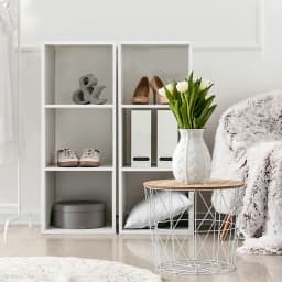 3-Tier White Storage Shelf, Freestanding Multifunctional Organizer for Books Toys & Home Essentials
