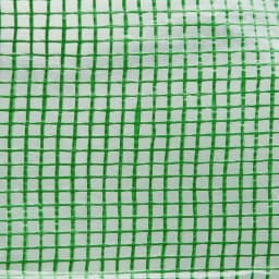 3.5 X 2m Walk-In Polytunnel Greenhouse with Steel Frame Roll up Door Green