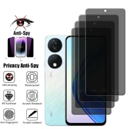 4Pcs For Honor X7B Glass For Huawei Honor X7B Screen Protector Protective Anti-Spy Privacy Cover Glue Tempered Glass Honor X7B