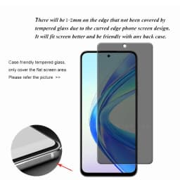 4Pcs For Honor X7B Glass For Huawei Honor X7B Screen Protector Protective Anti-Spy Privacy Cover Glue Tempered Glass Honor X7B