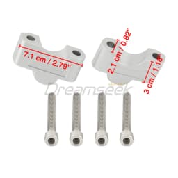 Silver Handlebar Riser Clamp Mount Adapter for Triumph Tiger Sport 660 2022 2023 2024 2025 Motorcycle 30mm Handle Bar Riser Lift