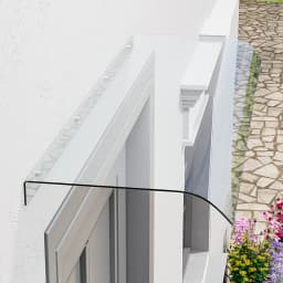 【Breeins】Modern Transparent Bracket-free Invisible Awning Baffle Window Patio Balcony Eaves Outdoor Door Head Sunshade Rain
