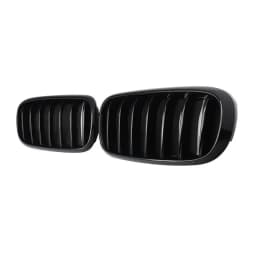 2pcs Car Grilles Front Bumper Grille Replacement Exterior Styling Decoration Compatible For F15/F16 X5 X6 2014-2017