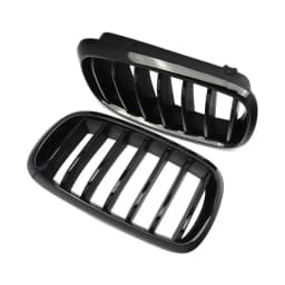 2pcs Car Grilles Front Bumper Grille Replacement Exterior Styling Decoration Compatible For F15/F16 X5 X6 2014-2017