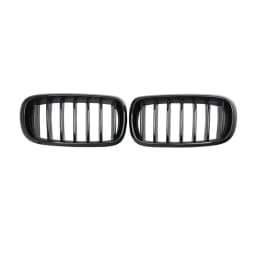 2pcs Car Grilles Front Bumper Grille Replacement Exterior Styling Decoration Compatible For F15/F16 X5 X6 2014-2017