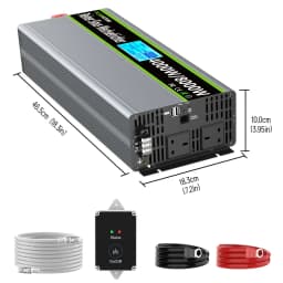 U.K Plug Pure Sine Wave Power Inverter 8000W DC 12V/24V To AC 240V Frequency Converter 50hz Solar Car Inverter Transformer LED