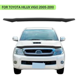 Matte Black Hood Deflector Bonnet Protector Guard Trim FOR TOYOTA HILUX VIGO 2005-2010 4X4 Car Accessories