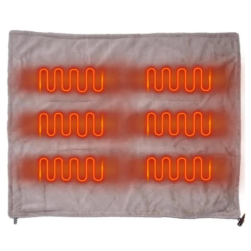 Wearable Heating Blanket Adjustable Electric Blanket Wraps Camping Electric Personal Heated Throw For Camping Hiking Running