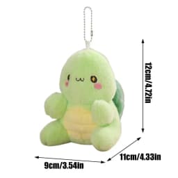 Pull String Turtle Toy Rotatable Shell Turtle Doll Pendant Decorative Car Accessories 12cm/4.72 Inches Tortoise Plush Toys