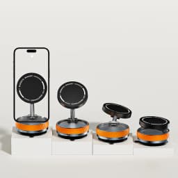 For Magsafe Magnetic Adsorption Vacuum Car Phone Holder 360° Rotatable Folding Suction Cup Navigation Stand Bracket Phone Holder