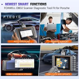FOXWELL NT710 fit for Porsche OBD2 Diagnostic Scan Tool Full System Code Reader with Bi-Directional Active Test Injector Coding