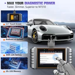 FOXWELL NT710 fit for Porsche OBD2 Diagnostic Scan Tool Full System Code Reader with Bi-Directional Active Test Injector Coding