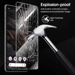 For Google Pixel 6A 7A Pixel 7 Pixel 8 9 Pro Front Screen Protector Tempered Glass with Phone Camera Lens Protective Glass Film