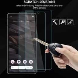 For Google Pixel 6A 7A Pixel 7 Pixel 8 9 Pro Front Screen Protector Tempered Glass with Phone Camera Lens Protective Glass Film