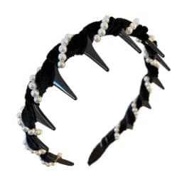 Pearl Headband Tooth Wave Headdress Non-Slip Wedding Bride Teeth Comb Headbands Pearl Hairband Accessories Girls for Women