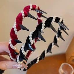 Pearl Headband Tooth Wave Headdress Non-Slip Wedding Bride Teeth Comb Headbands Pearl Hairband Accessories Girls for Women
