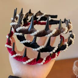 Pearl Headband Tooth Wave Headdress Non-Slip Wedding Bride Teeth Comb Headbands Pearl Hairband Accessories Girls for Women