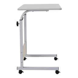 Voltsify Height Adjustable Mobile Table Overbed Desk with Wheels Laptop Tray Stand,60cmWx 40cmDx 87cmH