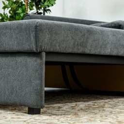 HOMCOM 2 Seater Sofa Bed Convertible Bed Settee w/ 2 Cushions Storage