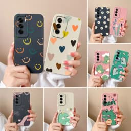 For OPPO Reno12 Pro 5G Case Lovely Dinosaur Liquid Silicone Soft Cases Shockproof Phone Cover For OPPO Reno 12 12Pro Fundas Capa