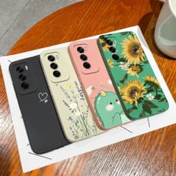 For OPPO Reno12 Pro 5G Case Lovely Dinosaur Liquid Silicone Soft Cases Shockproof Phone Cover For OPPO Reno 12 12Pro Fundas Capa