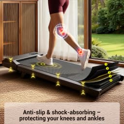 Superun 16.14 * 31.50 Inches Run Belt Walking Pad Treadmills, 1.2 HP 2.5 MPH-4 KPH Pad Treadmill 250 lbs Capacity