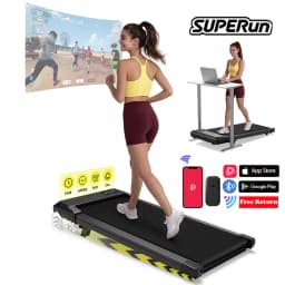 Superun 16.14 * 31.50 Inches Run Belt Walking Pad Treadmills, 1.2 HP 2.5 MPH-4 KPH Pad Treadmill 250 lbs Capacity