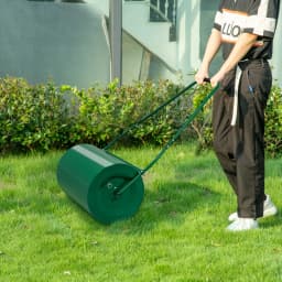 Outdoor 63 L Garden Lawn Roller Heavy Duty Rolling Grass Roller Handle