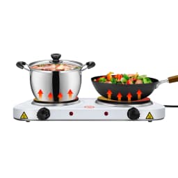 Single/Double-Head Electric Stove Electric Hot Plate Portable Kitchen Table Top Stove Hotplate 2000W Cooking Pot