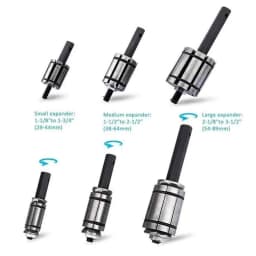 3Pcs Car Exhaust Tail Pipe Expander Kit Tool Set  Muffler Expander Set Spreader Dent Remover Tool Kit 1-1/8" to 3-1/2"