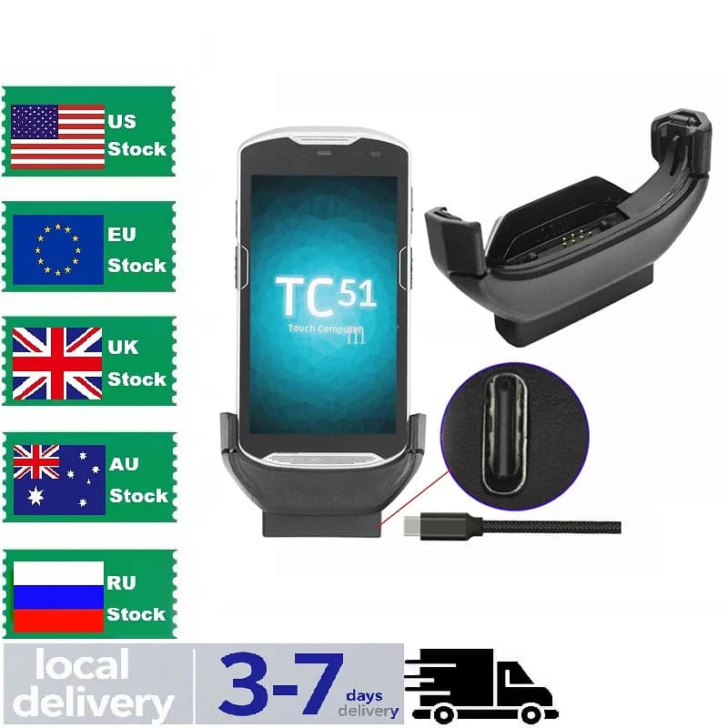 TYPE-C Clip On CHARGER for Zebra TC51 TC56 TC52 TC57 ADPTR-TC56-USBC-01