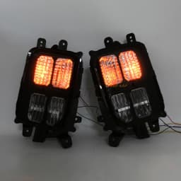 LED DRL Daytime Running Light For Mitsubishi ASX/Outlander Sport 2020 2021 2022+ Fog Head Lamp W/ Yellow Turn Signal Four Eyes