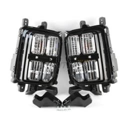 LED DRL Daytime Running Light For Mitsubishi ASX/Outlander Sport 2020 2021 2022+ Fog Head Lamp W/ Yellow Turn Signal Four Eyes
