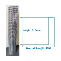BRIEFNESS Galvanised wire mesh Multi-purpose wire Easy to cut Vegetable protection mesh Climbing plant support mesh Fencing