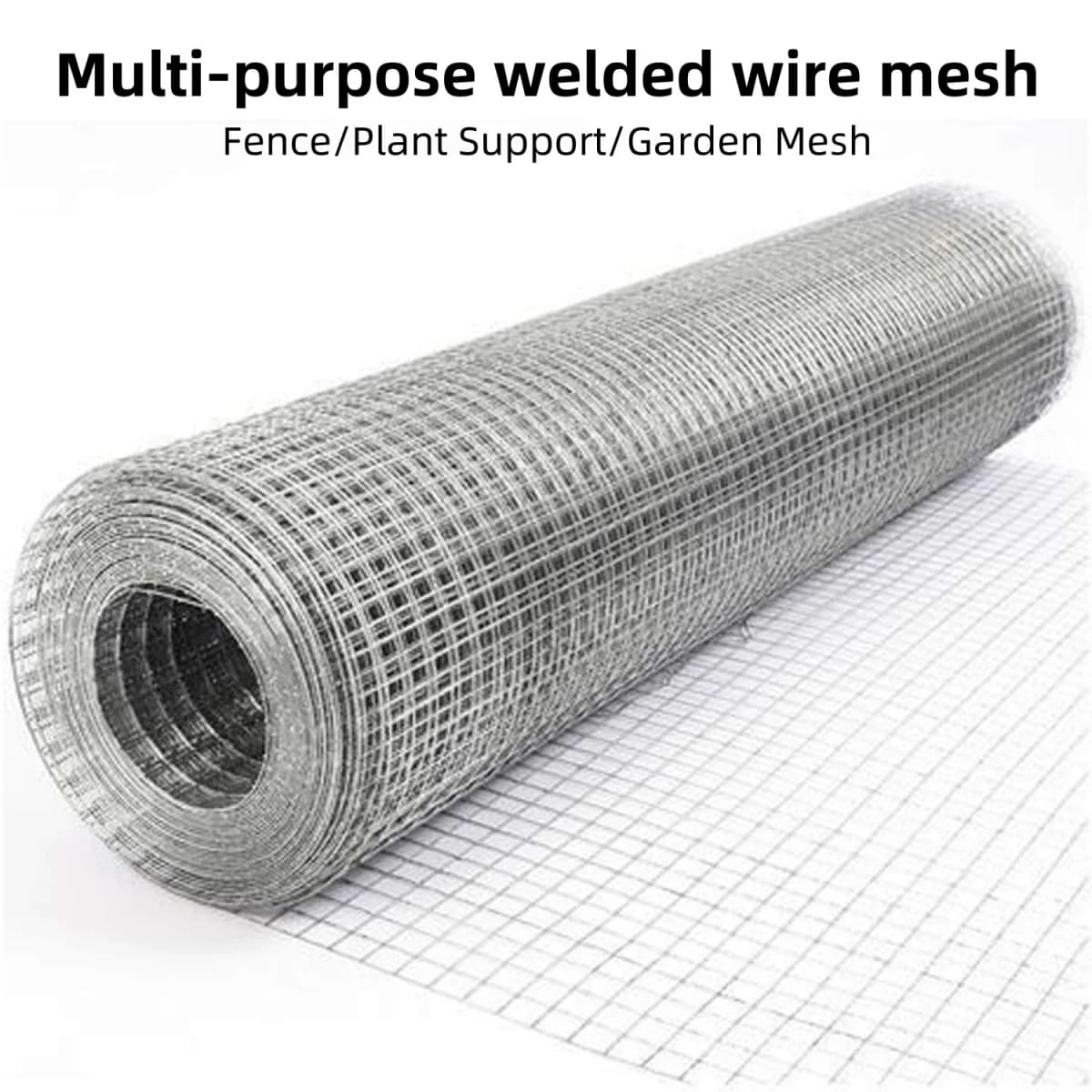 BRIEFNESS Galvanised wire mesh Multi-purpose wire Easy to cut Vegetable protection mesh Climbing plant support mesh Fencing