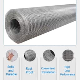 BRIEFNESS Galvanised wire mesh Multi-purpose wire Easy to cut Vegetable protection mesh Climbing plant support mesh Fencing