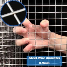 BRIEFNESS Galvanised wire mesh Multi-purpose wire Easy to cut Vegetable protection mesh Climbing plant support mesh Fencing