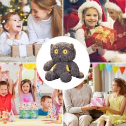 Cat Plush Toys Rotatable Head Stuffed Doll Sleeping Companion Children Birthday Christmas Gift