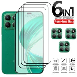 6-in-1 Full Cover Glass For Huawei Honor X8b Honor X8b Tempered Glass Full Glue 9H Screen Protector Honor X8b Lens Glass