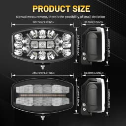 HAOLIDE 10 inch LED Bar Offroad Spot Flood Combo LED Light Bar Work Light for Truck Car Yellow White 4x4 Boat Pickup Headlight