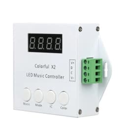 DC5-24V Colorful X2 Pixel LED Music Controller RF Remote 1000 Pixels for WS2812B WS2811 WS2813 USC1903 LED Strip Modules