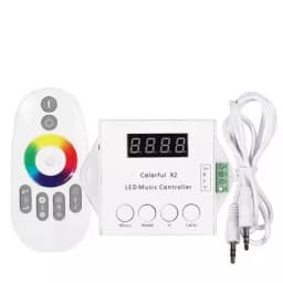 DC5-24V Colorful X2 Pixel LED Music Controller RF Remote 1000 Pixels for WS2812B WS2811 WS2813 USC1903 LED Strip Modules
