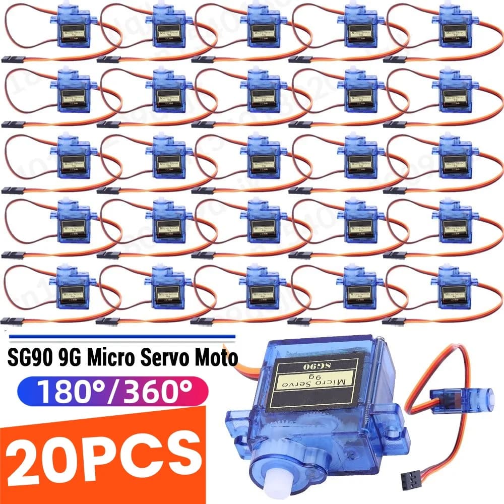 1-20pcs SG90 9G Micro Servo For RC Planes Fixed Wing Aircraft Model Telecontrol Aircraft Toy Mini Servo Motor 450 Helicopter