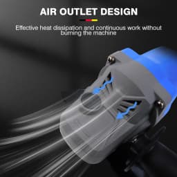 21V Handheld Brushless Angle Grinder Cutting Rechargeable Electric Power Tool w/ 3.0Ah Battery & Charger, 2-Position Adjustable