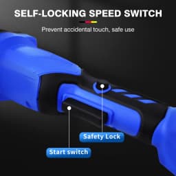 21V Handheld Brushless Angle Grinder Cutting Rechargeable Electric Power Tool w/ 3.0Ah Battery & Charger, 2-Position Adjustable