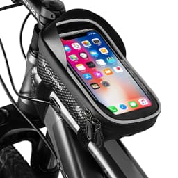 WEST BIKING Bicycle Bag Waterproof Touch Screen Cycling Bag Top Front Tube Frame MTB Road Bike Bag 6.5 Inches Phone Case